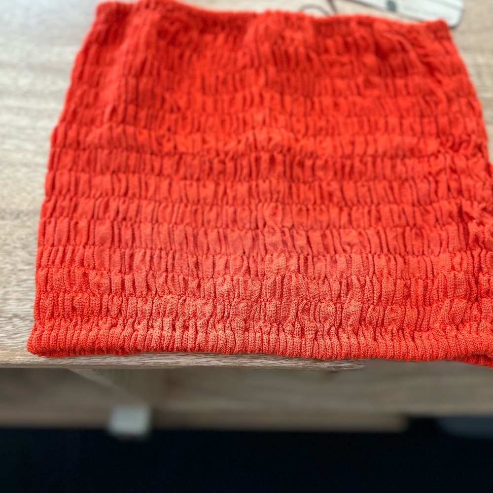 Figwood orange tube top. One size.